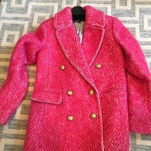 Brand New Pink J. Crew Peacoat